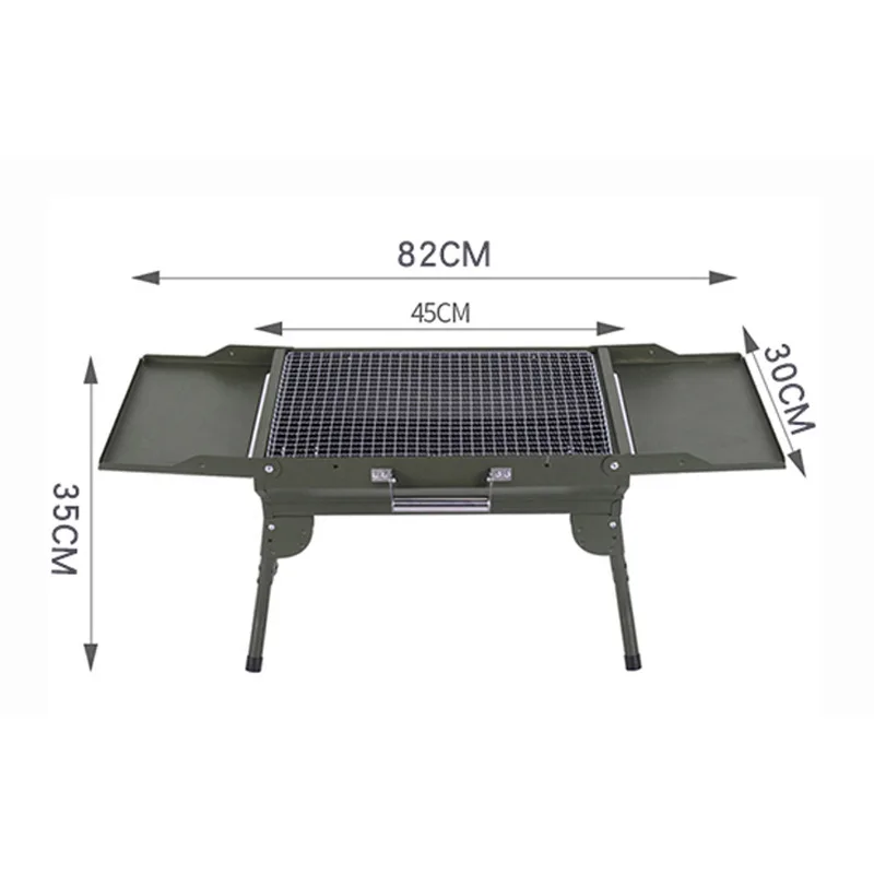 Outdoor Foldable Portable with handle Barbecue Grill Charcoal Camping Barbecue Grill Dropshipping FULLLOVE
