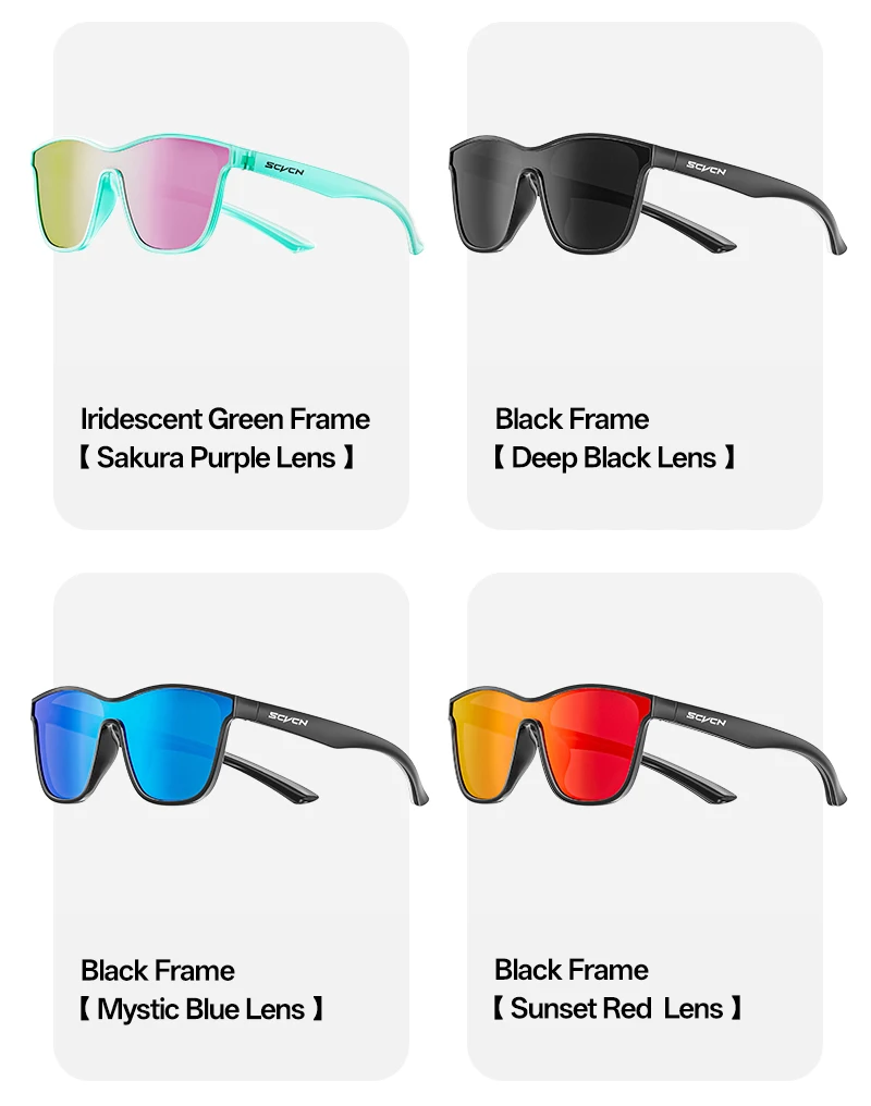 SCVCN Polarisierte Angeln Sonnenbrille Mode Laufen Sport Sonnenbrille Outdoor Wandern Stick Casual Gläser MTB Radfahren Gläser – Detail 18