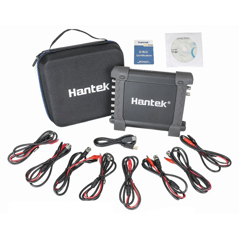 Hantek1008b digital osciloscópios gerador programável digital teste do veículo usb 8 canais handheld ferramenta automotiva