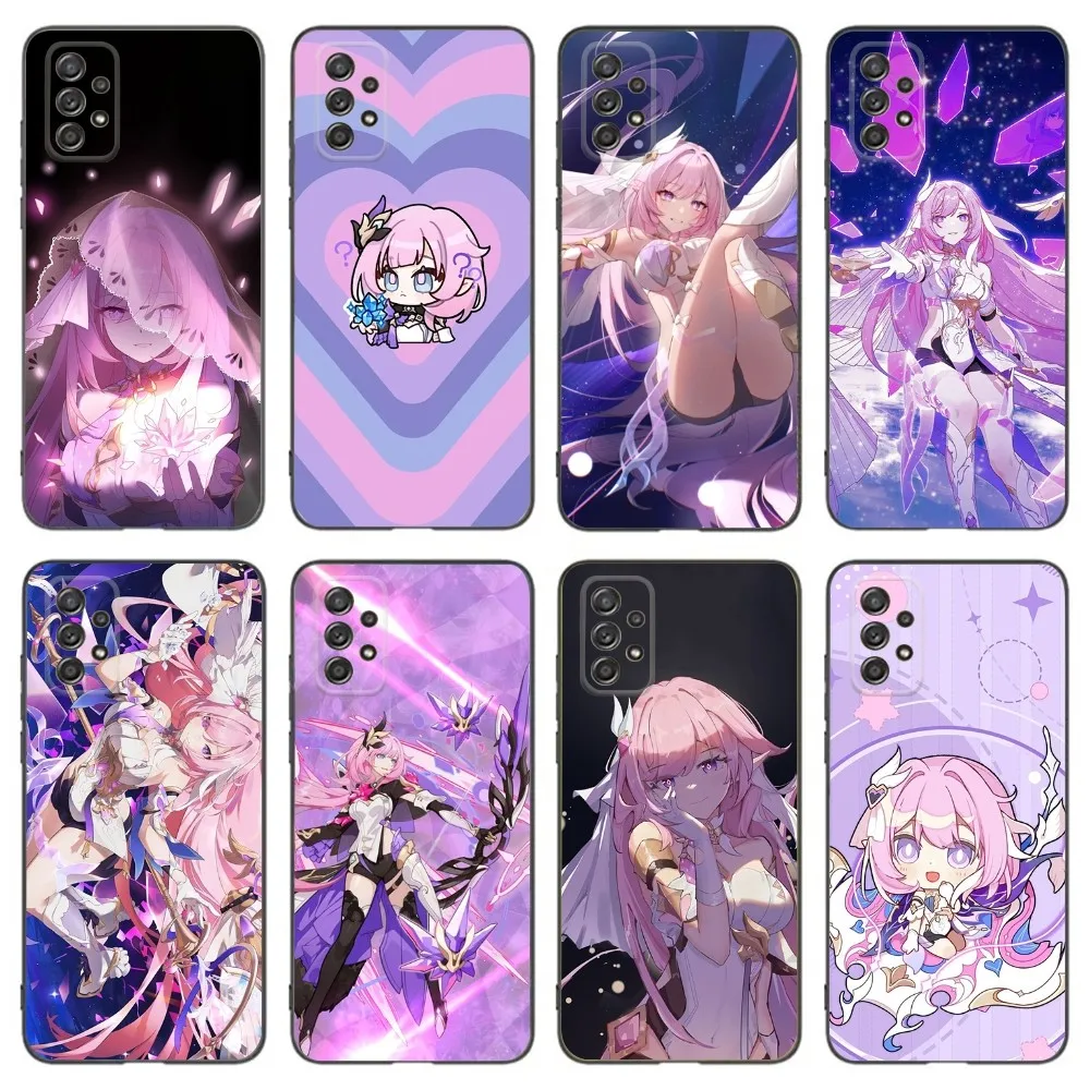 H-Honkai Impact 3rd Elysia Phone Case For Samsung Galaxy A13,A21s,A22,A31,A32,A52,A53,A71,A80,A91 Soft Black Phone Cover