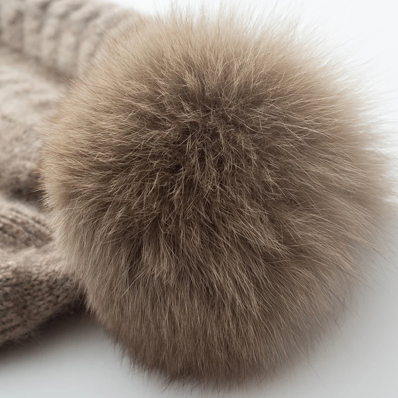 Hohe Qualität Winter Frauen Kaschmir Hüte Mode Im Freien Warm Halten Ohr Caps Solide Strick Beanie Russische Hut Weibliche Bomber Hüte – Detail 19