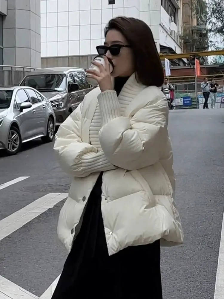 Winter New Women\'S Fashion Casual Everything Temperament Slimming Down Jacket Korea Style Coat