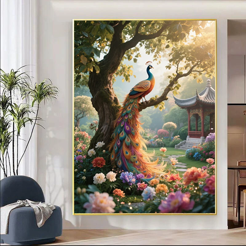 

Алмазная вышивка «Феникс приземляется» ручной работы, алмазная вышивка крестиком, картина для гостиной, элитное искусство