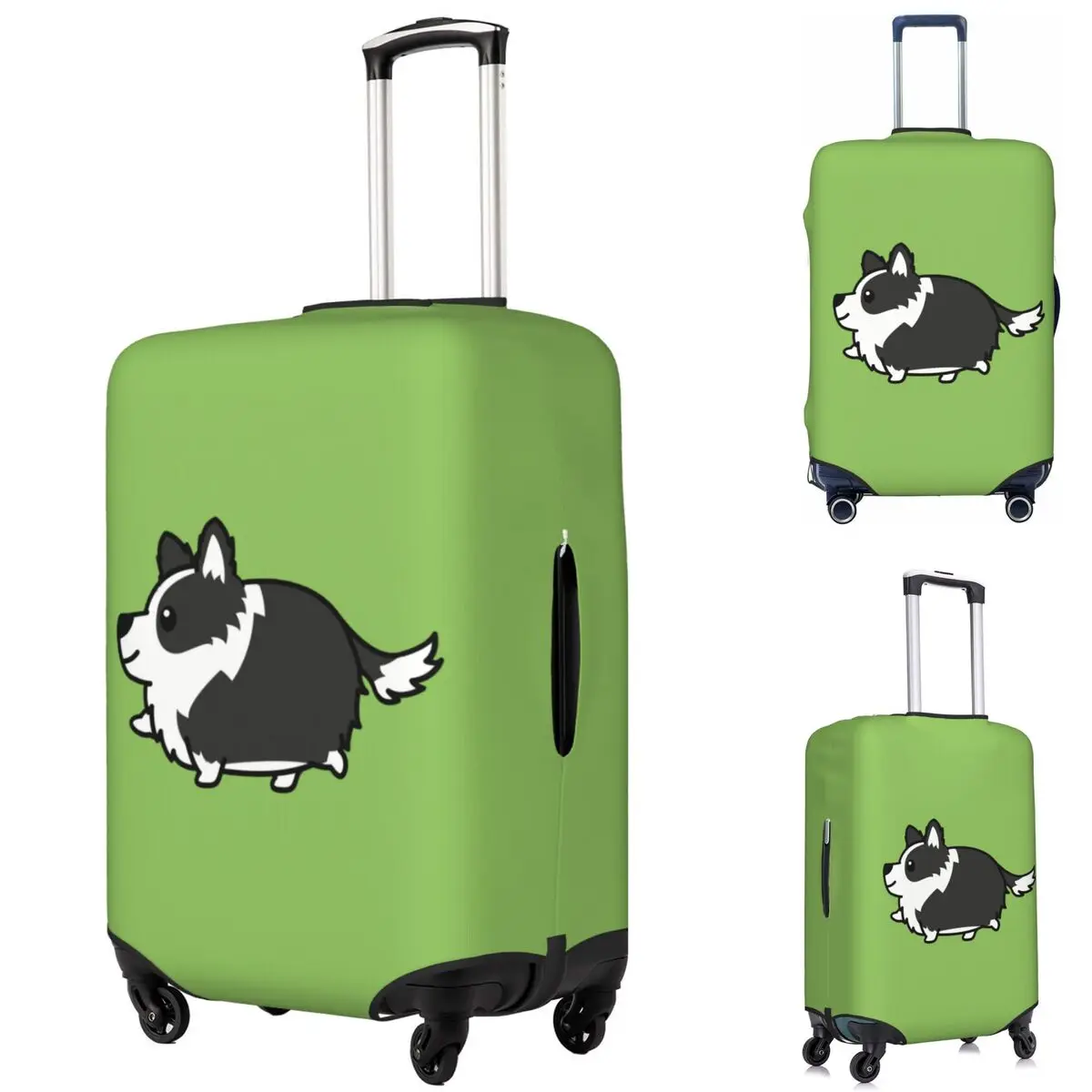 

Симпатичный защитный чехол для чемодана бордер-колли, эластичные защитные чехлы для дорожного багажа на 18-32 дюймов