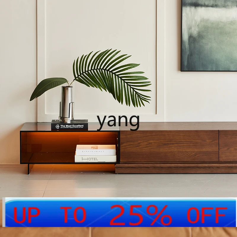 

LMM small apartment living room bedroom floor storage solid wood TV cabinet