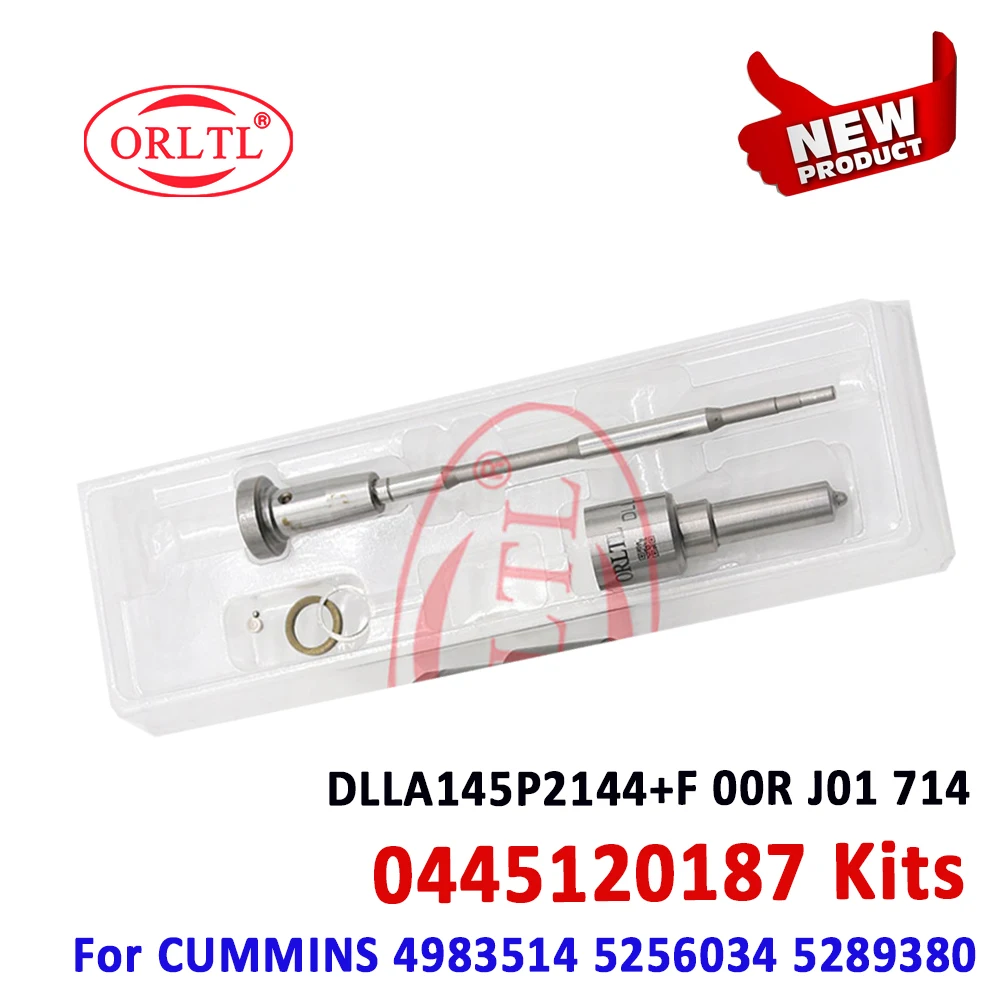 

ORLTL Nozzle DLLA145P2144 VALVE F00RJ01714 Common Rail Injector Repair Kits For 0445120187 0445120336 0445120366 0445120414