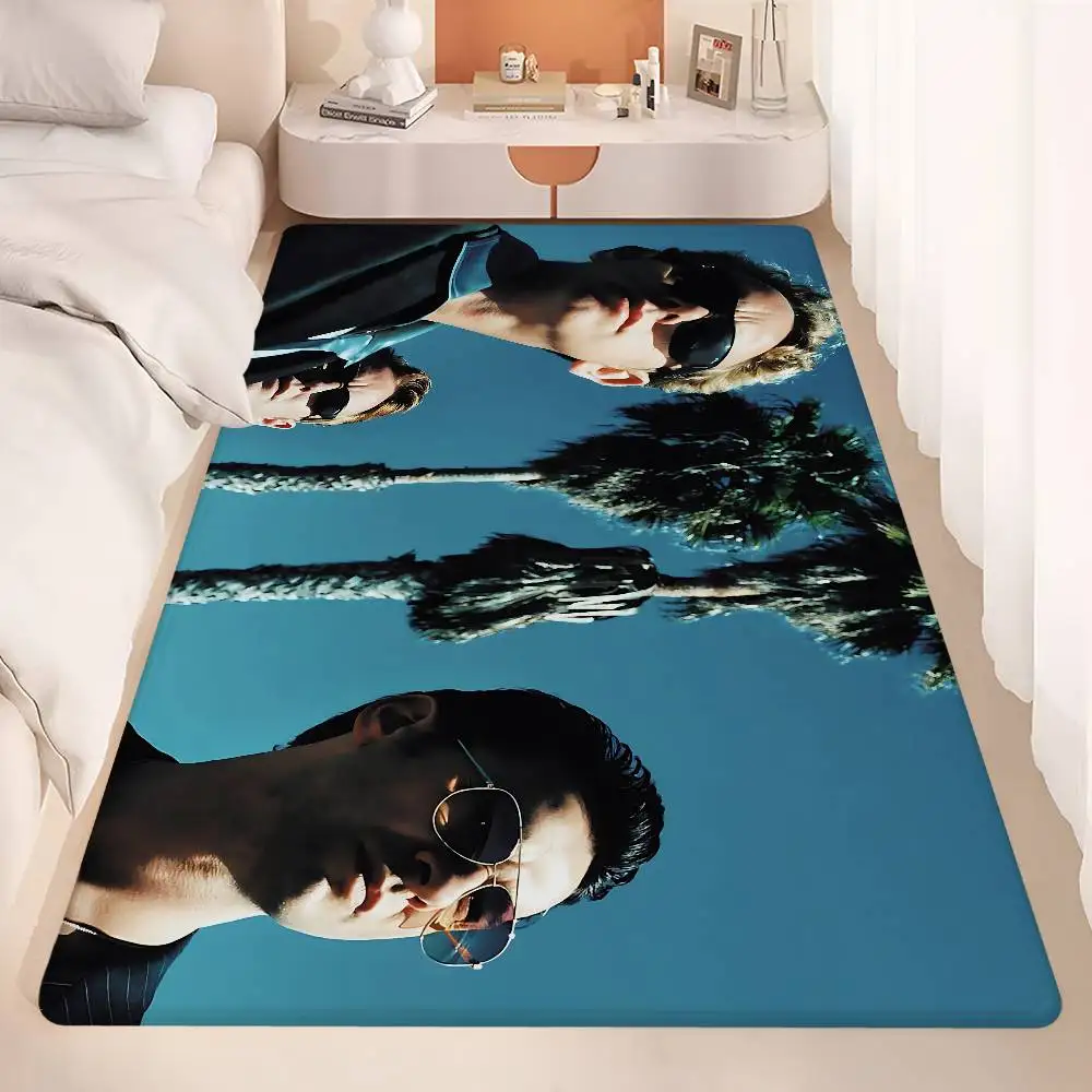 D-Depeche-Mode-Band Hallway Carpet Washable Non-Slip Living Room Sofa Chairs Area Mat Kitchen Doormat Area Rug