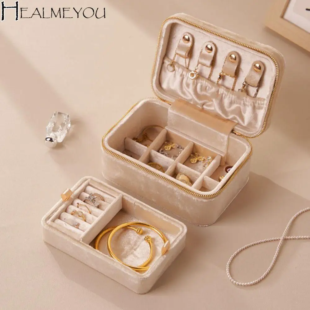 

Detachable Jewelry Packing Bag Rings Necklace Bracelet Earrings Velvet Jewelry Holder Organizer Large Capacity