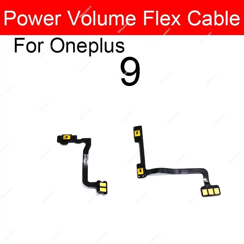 For Oneplus 1+ 9 9 Pro 9R 9RT On Off Power Volume Side Buttons Volume Power Keys Flex Ribbon Replacement