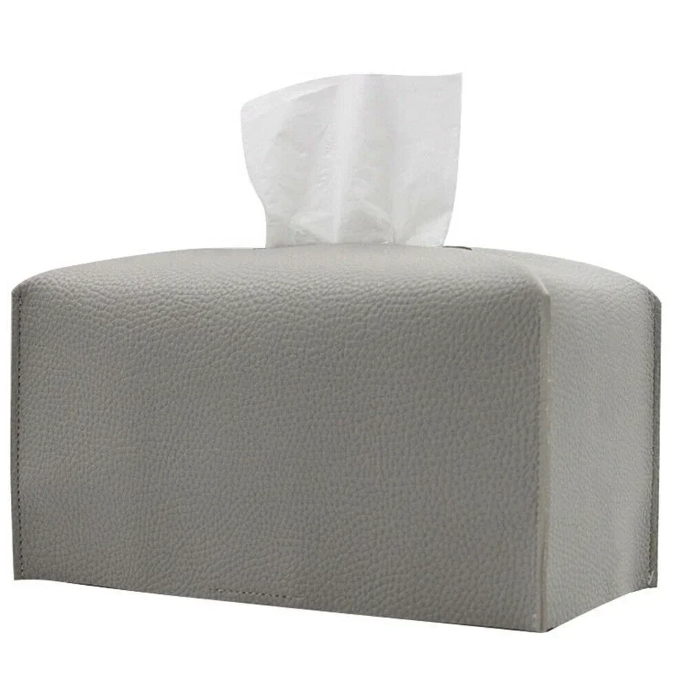 Leather Tissue Box Napkin Holder Foldable Car Tissue Box Bedroom Kitchen Desktop Nordic Storage Napkin Holder Sundries Container