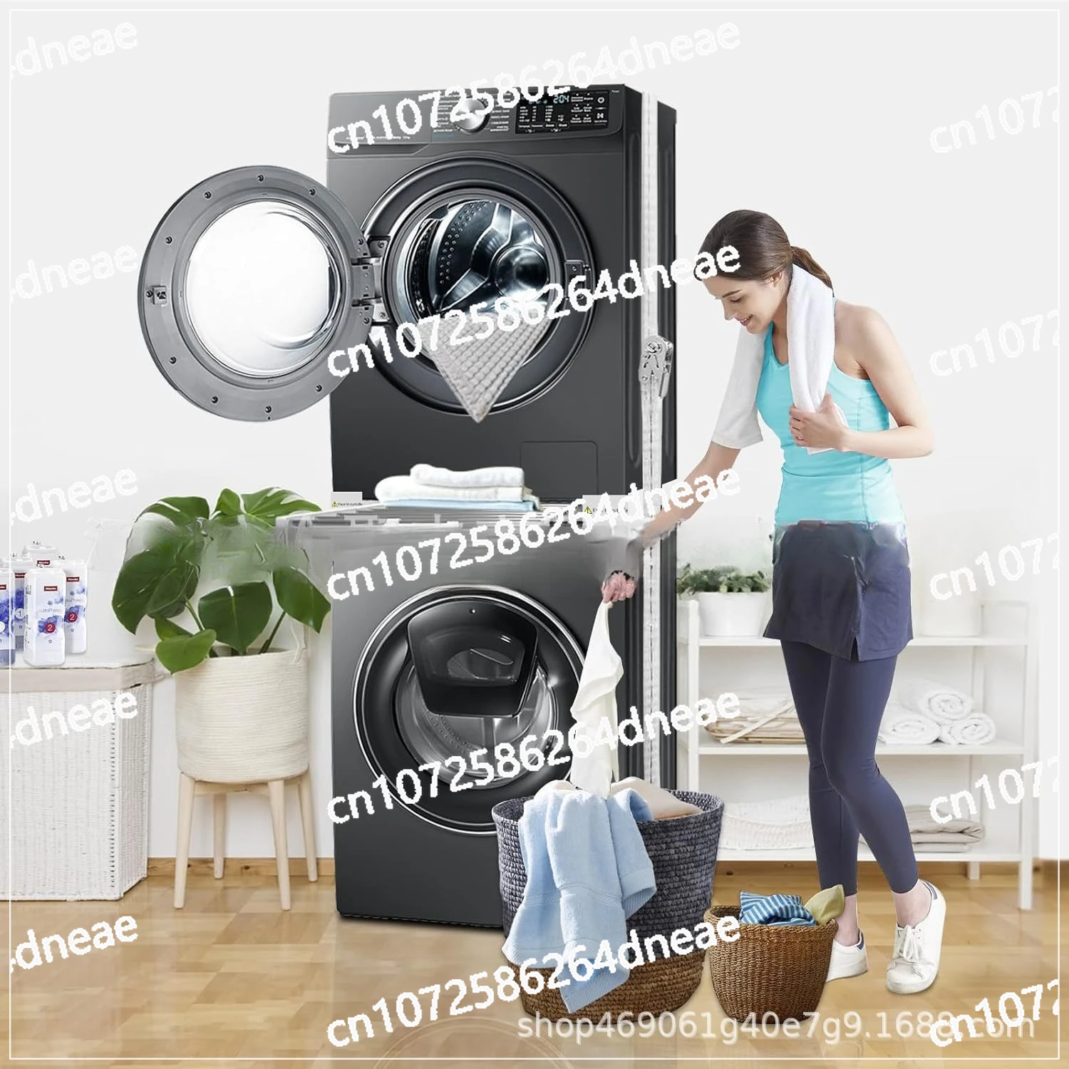 رف تكديس مجفف الغسالة، رف الغسالة