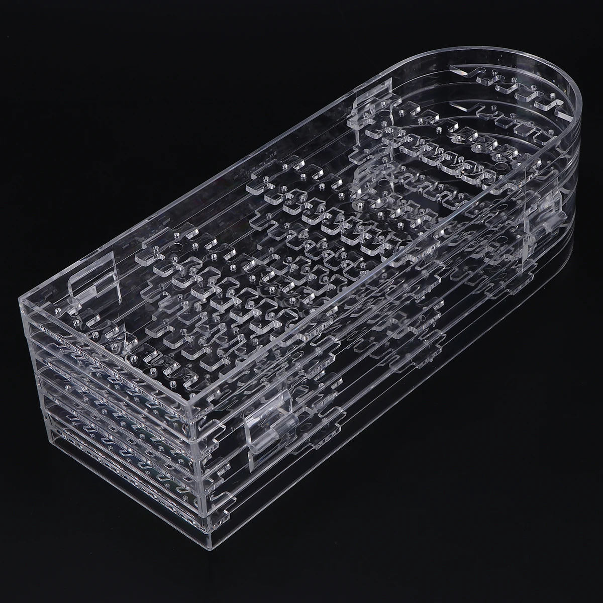 

Door Type Screen Rack Earring Holder Jewelry Stand Organizer Acrylic Plastic Foldable Storage Solution Display