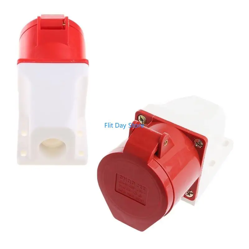 F92C 32A 3P+N+E Drop-proof Industrial Plug Circular Power Connector Weatherproof