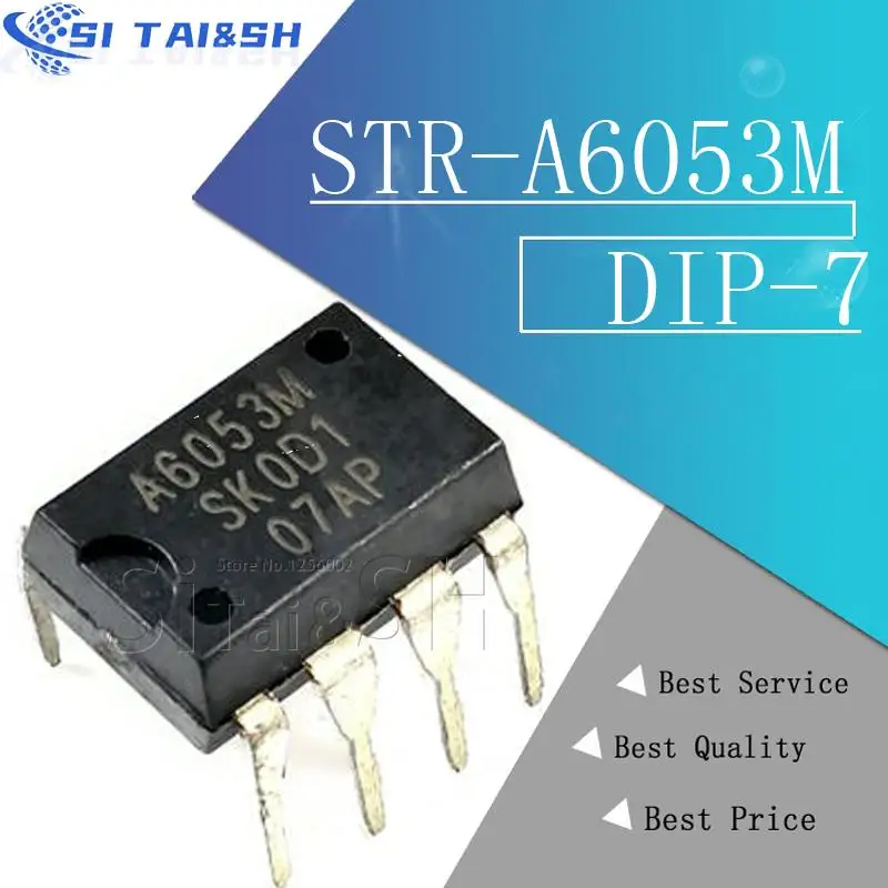 5PCS STR-A6053M A6053M A6053 DIP-7 In Stock