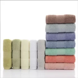 100% cotton face towel absorbent pure hand wash face bath microfiber towel bathroom home hotel adult