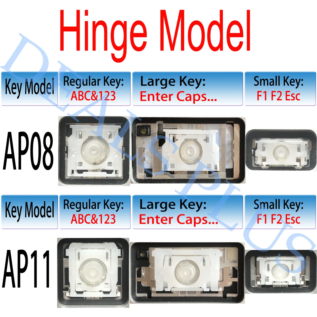 New US AP08 AP11 Keyboard Keys KeyCaps Hinge Replacement For Macbook  13\'\' 15\'\' A1466 A1369 A1425 A1398 A1502 2010-2015