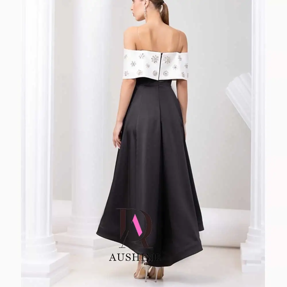 Aushine Dress Luxury Birthday Evening Dress Ankel Length Sleeveless Summer Elegant Wedding Party Gowns For Women Arab 2024Fu