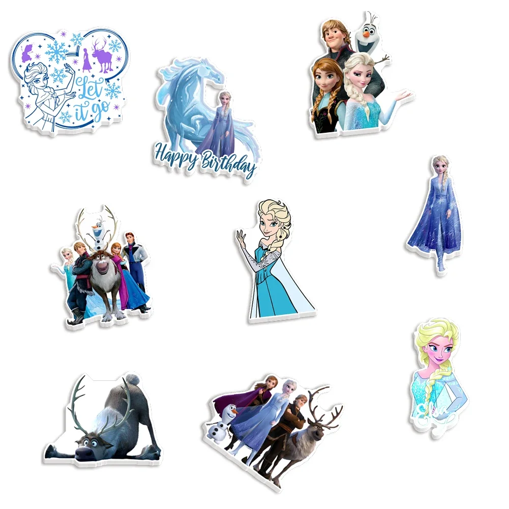 

30Pcs/lots Disney Princess Elsa Resin for DIY Phone Decorations Frozen Movie Wonderland Sutdents