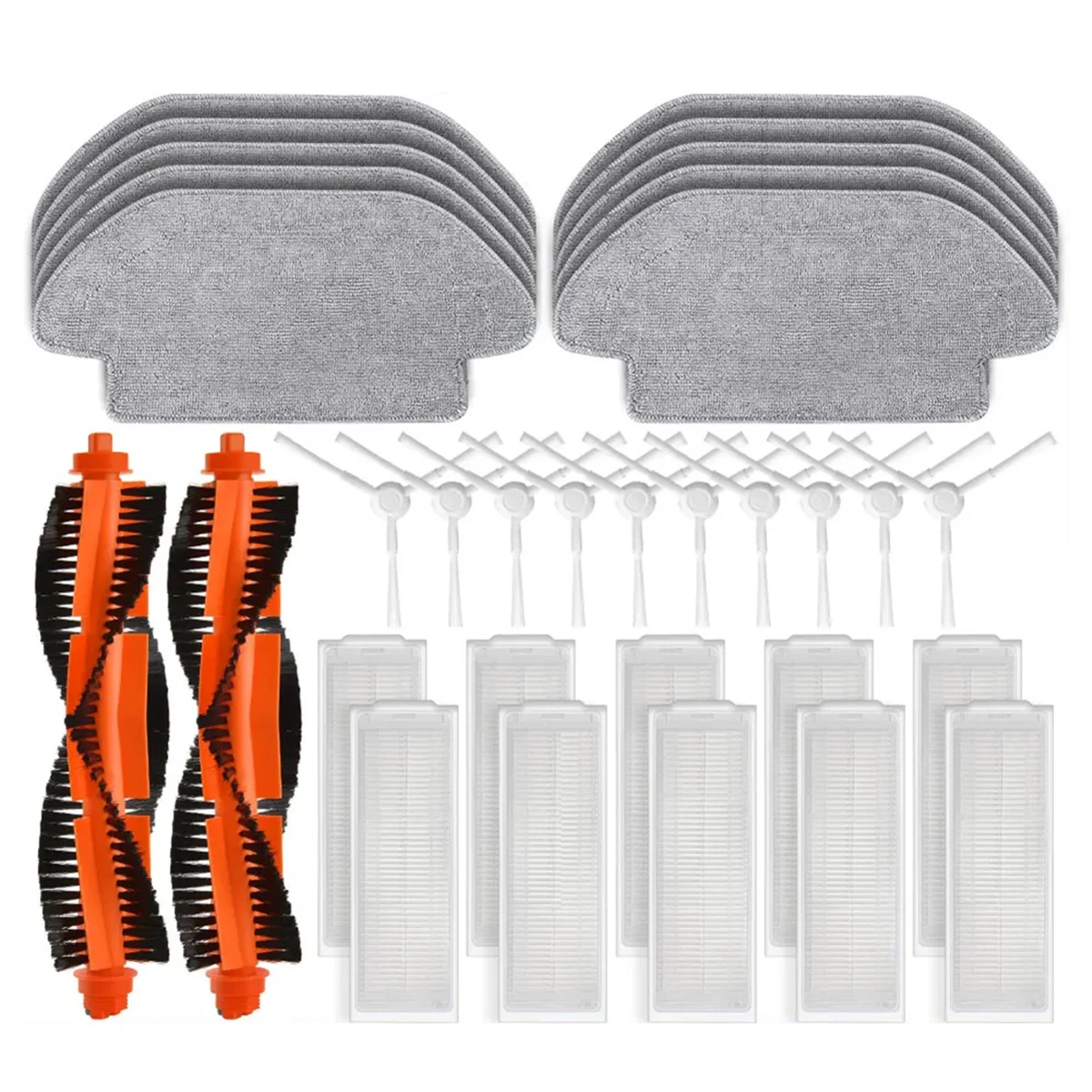 For Xiaomi Robot Vacuum S10 S12 B106GL / Mop 2S XMSTJQR2S Accessories Main Side Brush Filter Cloth Replacement Parts