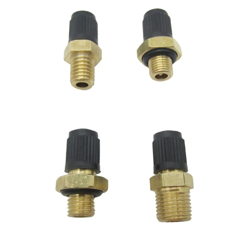Brass Schrader Valve M8 M10 Thread Variable Diameter Air Valve With Seal, Valve Core Inflation Deflation Quick Release Valve