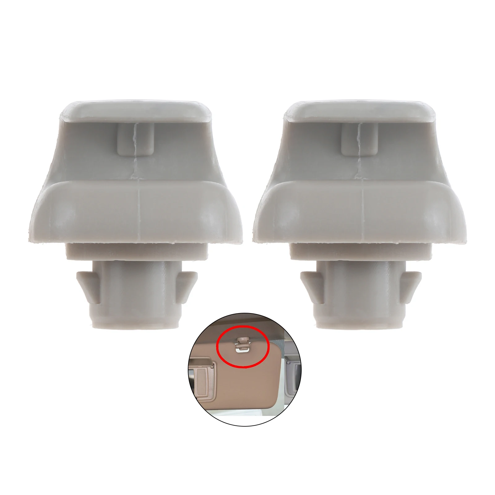 

2Pc Car Sun Visor Clip Hook Bracket 88217-S04-003ZA 88217S01A01ZA for Honda Accord Odyssey CR-V Civic Car Styling Visor Buckle