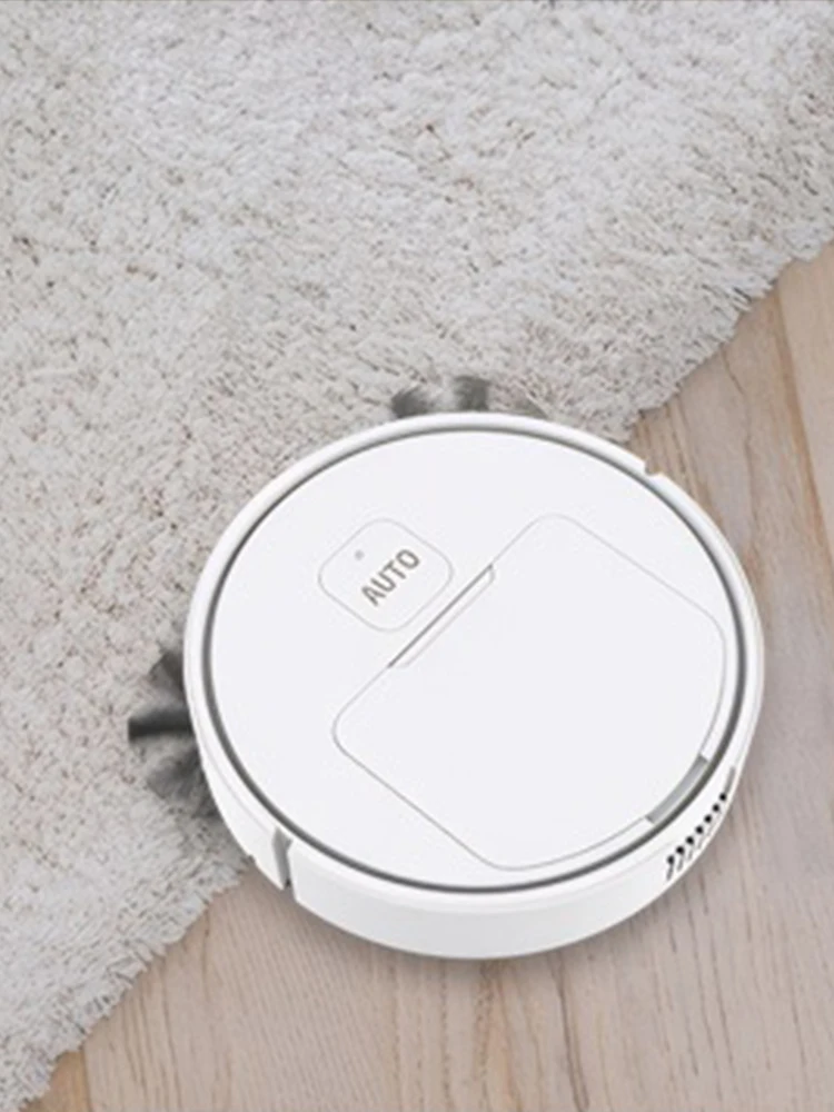 หุ่นยนต์ดูดฝุ่น 3-in-1 ชาร์จผ่าน USB แรงดูด 1000Pa หุ่นยนต์ดูดฝุ่นและถูพื้นแบบคอมโบ สำหรับทำความสะอาดพื้นบ้าน พรม และขนสัตว์เลี้ยง