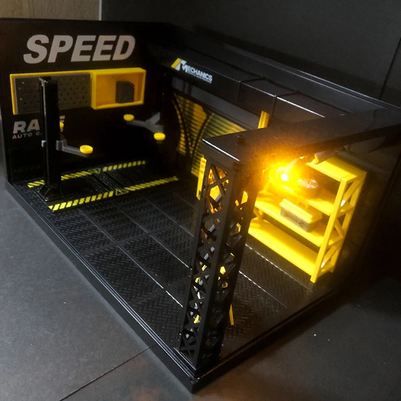 Boîte de rangement décorative pour modèle de garage simulé, voiture inoler RC 1:24, parking modèle Traxxas, atelier d'entretien d'usine