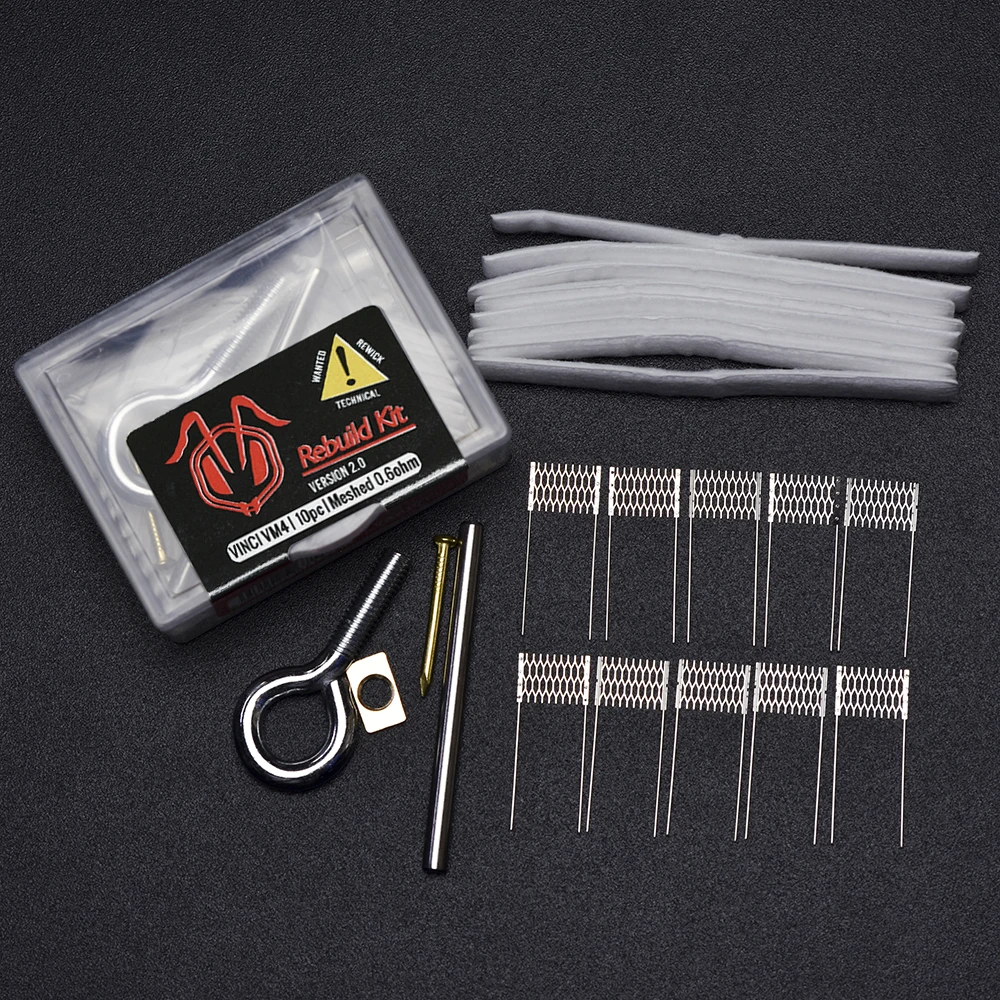 Набор для самостоятельного ремонта версии 2 с сопротивлением проволоки сетки 0,15 0,2 0,3 Ом из органического хлопка запасные части для домашнего электронного ремонта