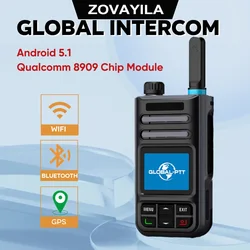 4G civil global walkie-talkie global-ptt MX1 Android national public network ZOVAYILA walkie-talkie 4G civil 5000 kilometers