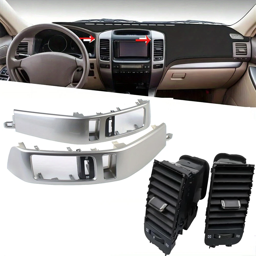 Center Dash A/C Air Vent Outlet Panel for 03-09 Toyota Land Cruiser Prado Lexus GX470 Dashboard Air Conditioner Duct Vent Grille