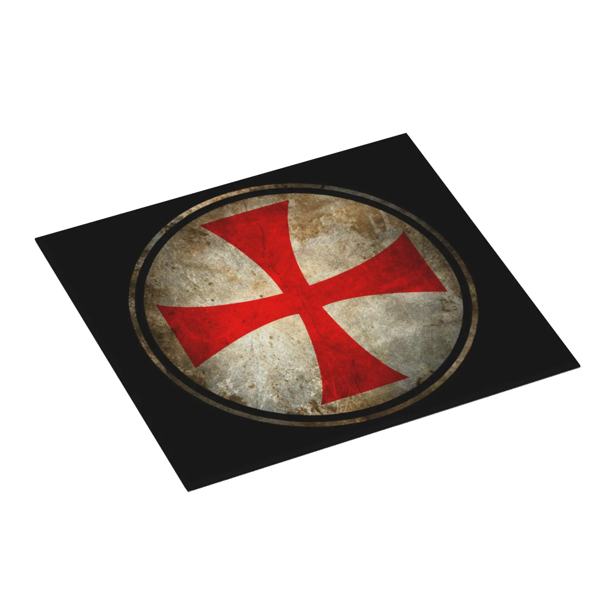 Templar Knight Jerusalem Cross Seal Medieval Warrior Symbol Drying Mat For Kitchen Waterproof Bathroom Countertop Protector Mat