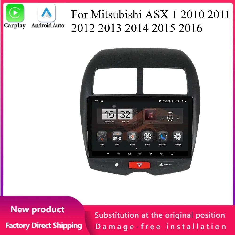 

For Mitsubishi ASX 1 2010 2011 2012 2013 2014 2015 2016 Car Radio Android 14
