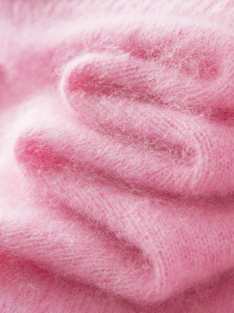 High Quality 100% Merino Wool Women Sweater Autumn Winter Female Elegant Knitwear Pullover Luxury Long Sleeve O-Neck Clothes Top