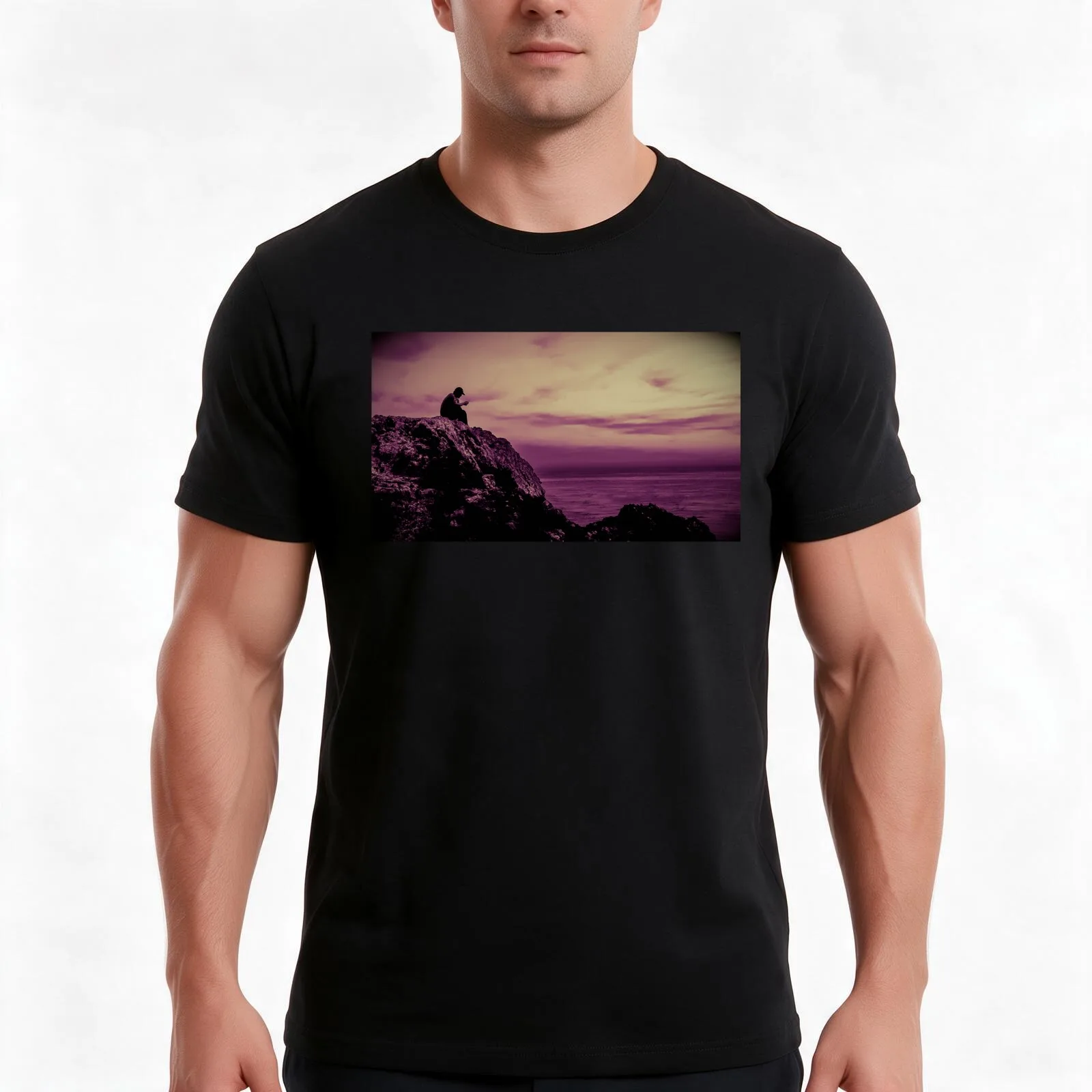 Neo-Thinker T-Shirt Summer Casual Cotton Tee Oversized Streetwear Tops Vintage Graphic Print Loose Fit Short Sleeve