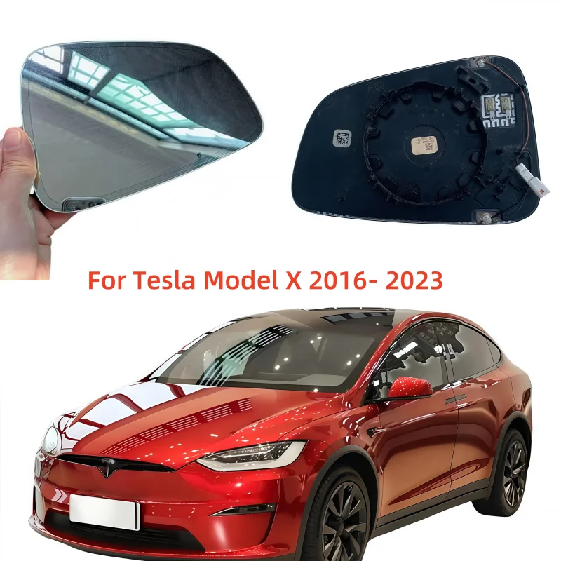 

For Tesla Model X 2016- 2023 Car View Mirror Wide Angle Glass AutoAutomatic dimming Heated Original quality mirror
