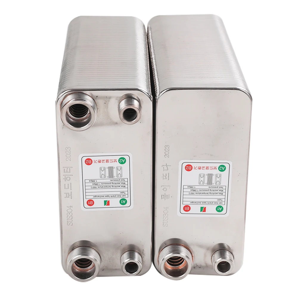 Heat Exchanger 50 Plates Brazed Plate Heat Exchanger 316L 3/4