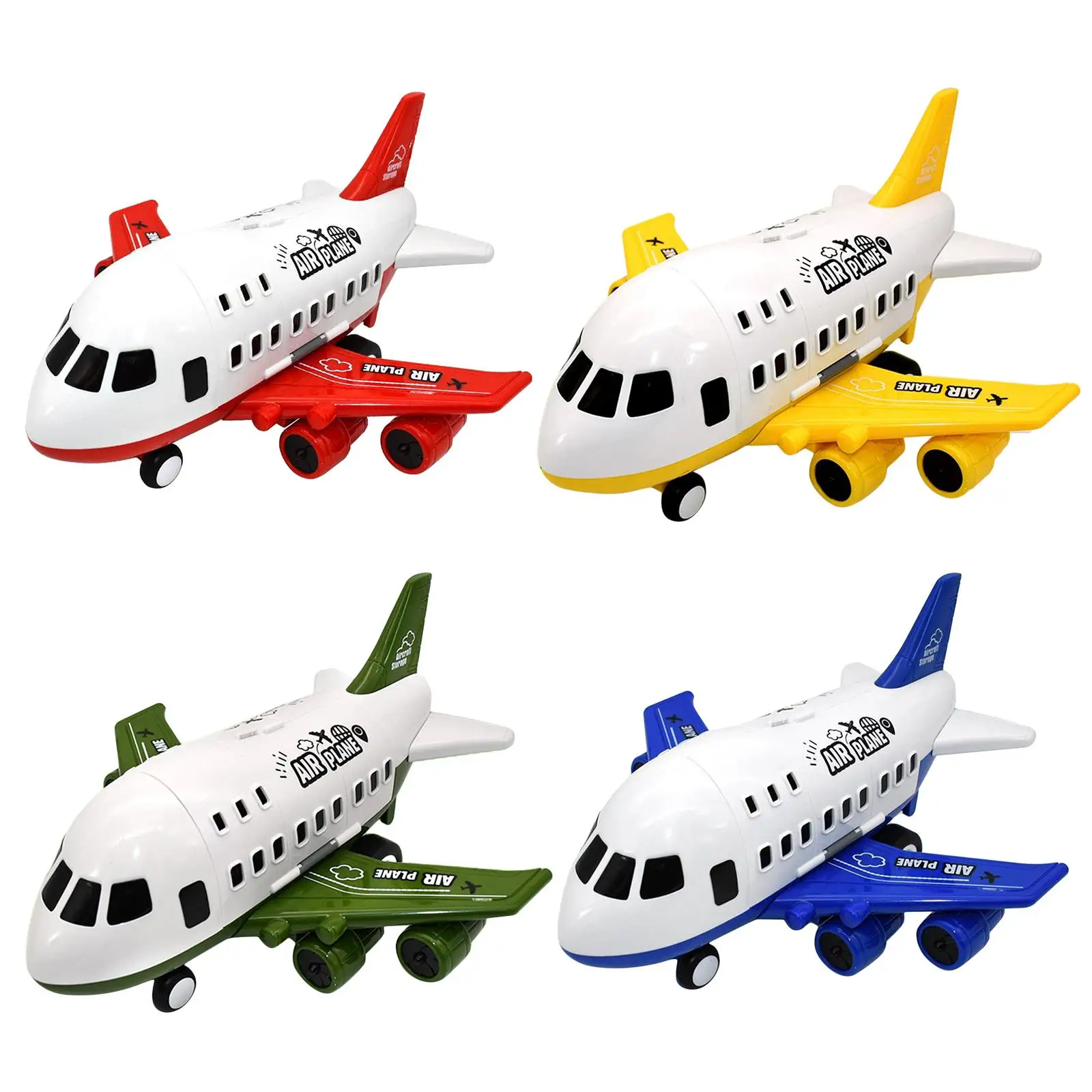 Ensemble de jouets d'avion pour enfants, conteneur de stockage, piste d'inertie