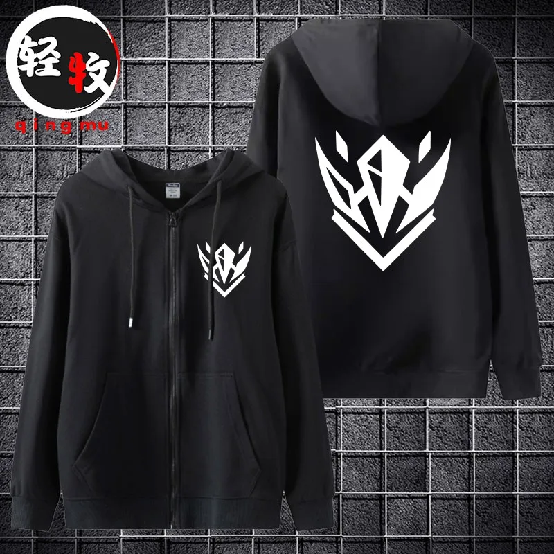 

Кардиган-толстовка KDA All Out с капюшоном, удлиненный рукав, смесь хлопка и полиэстера, осенне-зимняя мода, League of Legends