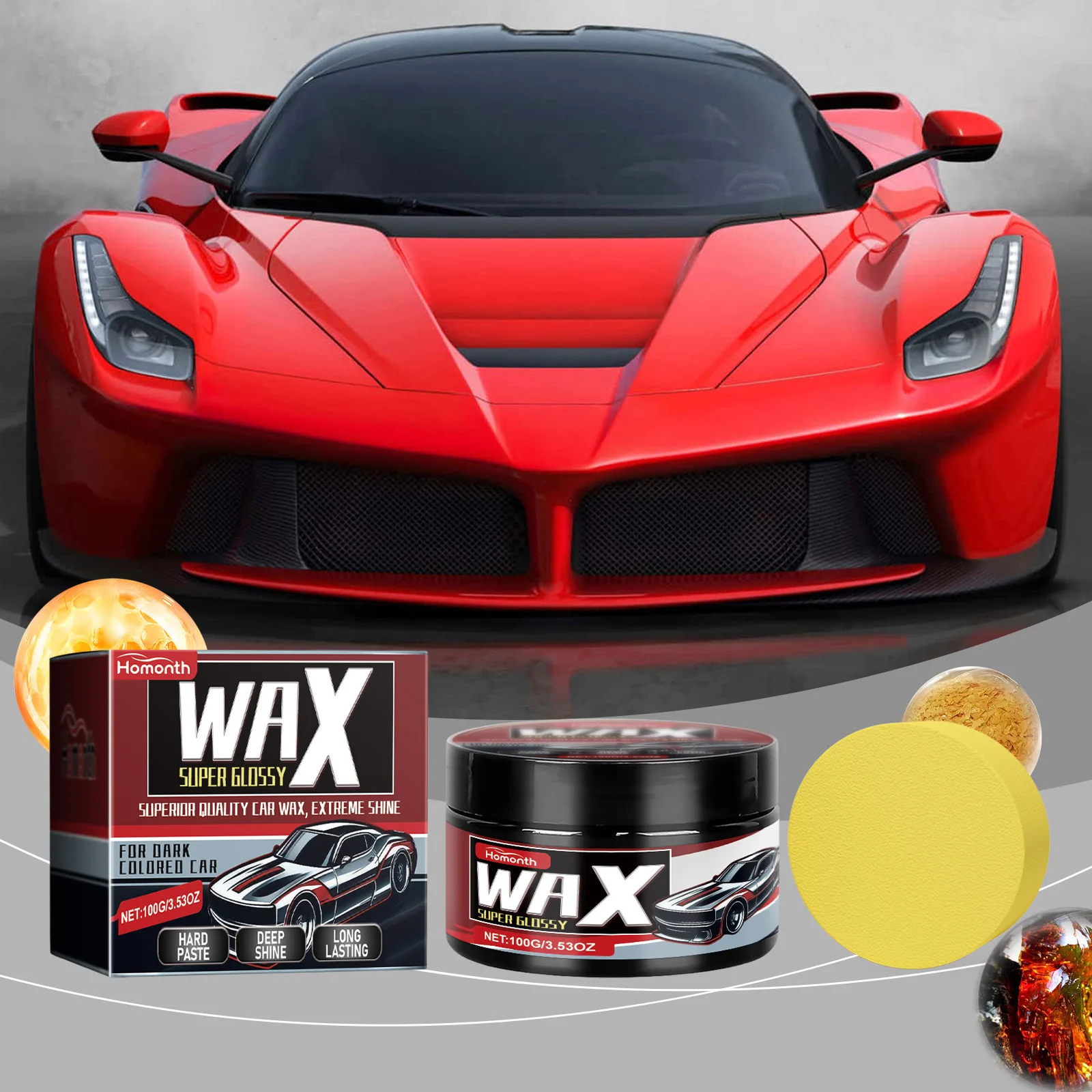

100g Car Scratch Repair Wax - Polish & Protect Paint, Helps Remove Minor Scratches & Restore Shine, Long-Lasting Gloss Coating