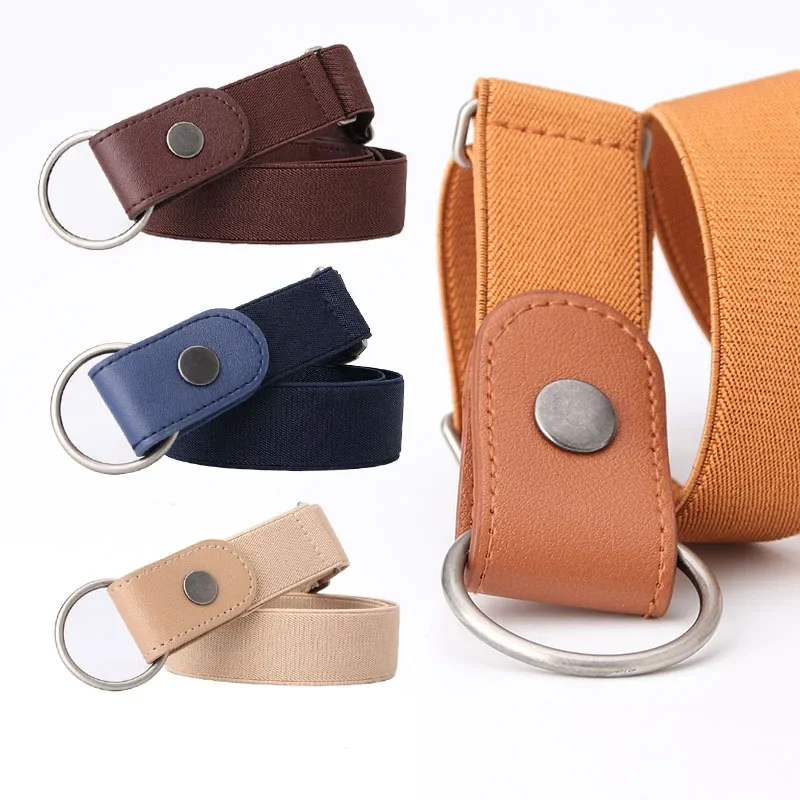 Cintura senza fibbia per pantaloni Jean, abiti, moda senza fibbia Cintura elastica in vita Pantaloni Jean Abito senza fibbia Facile da indossare