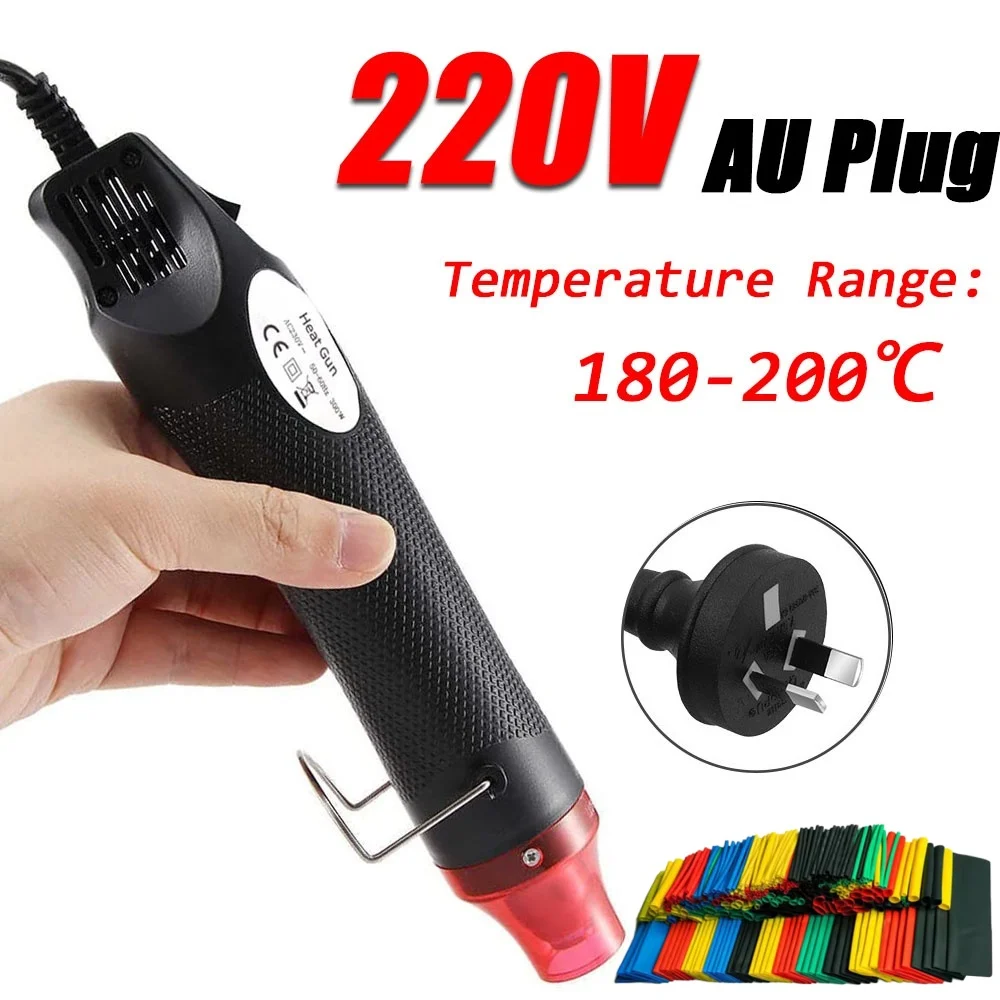 300W Heißluftpistole Mini Tragbar, Handgehaltenes Elektrisches Heißluftwerkzeug für DIY-Handwerk, Prägung, Schrumpffolien, PVC, Multifunktionale Heißluftpistole