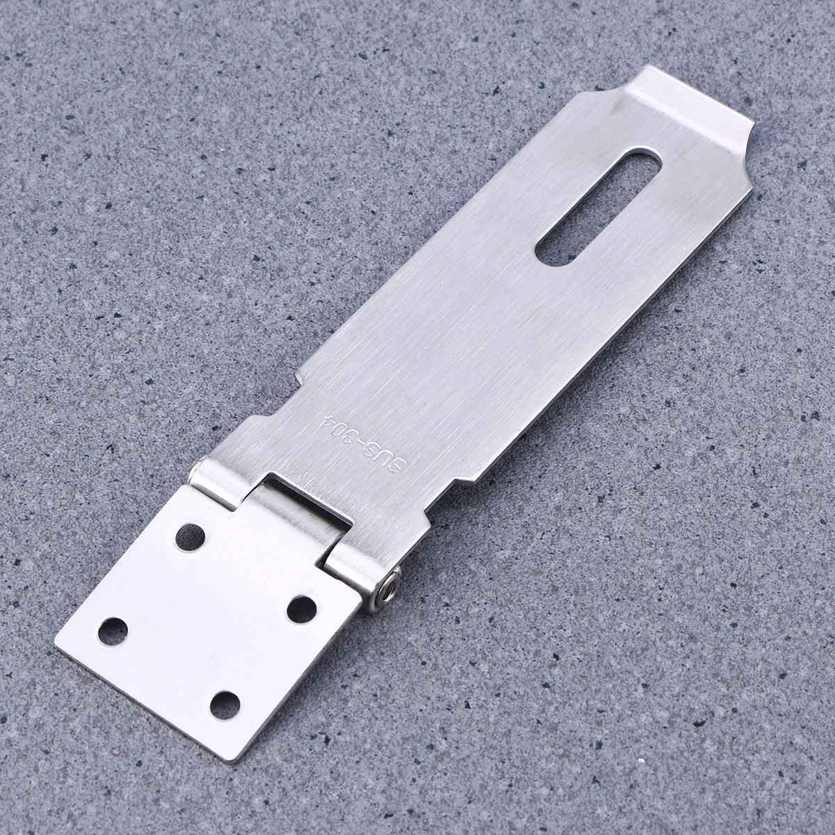 

5 Inch Padlock Hasp Door Clasp Hasp Lock Latch Stainless Steel Lock For Fastening Gate Cabinet Door (Silver)