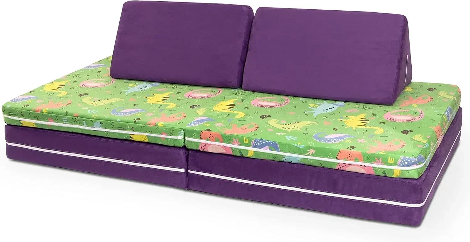 

Imaginative Modular Kids Furniture Playset Sofa Fun Dino Grape Patterns