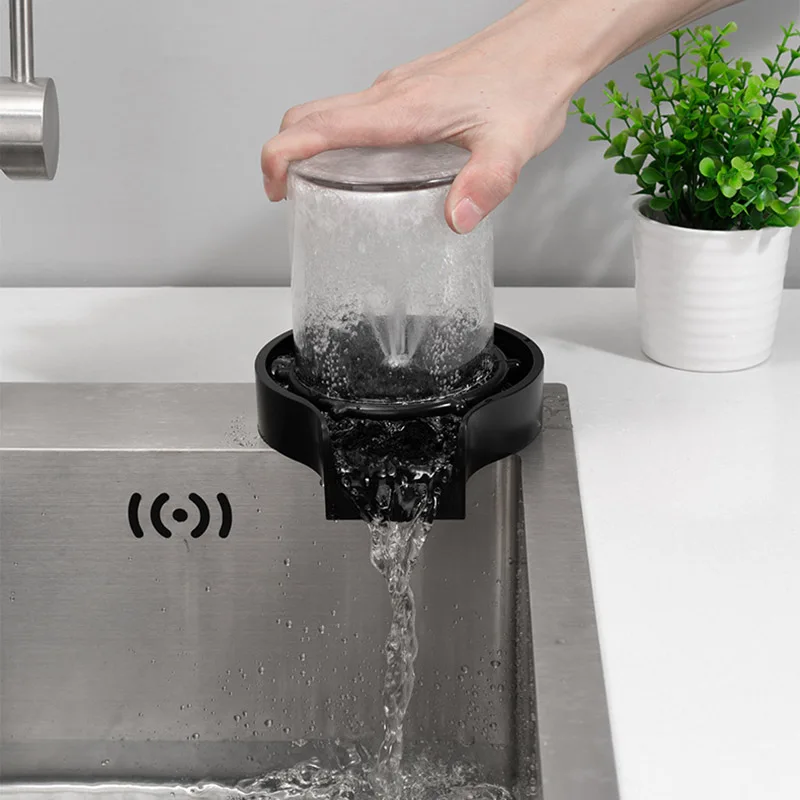 

High Pressure Bar Kitchen Cup Cleaner Automatic Cup Washer Faucet Glass Rinser for Kitchen Sink Glass Rinser Cleaning Sink Acces