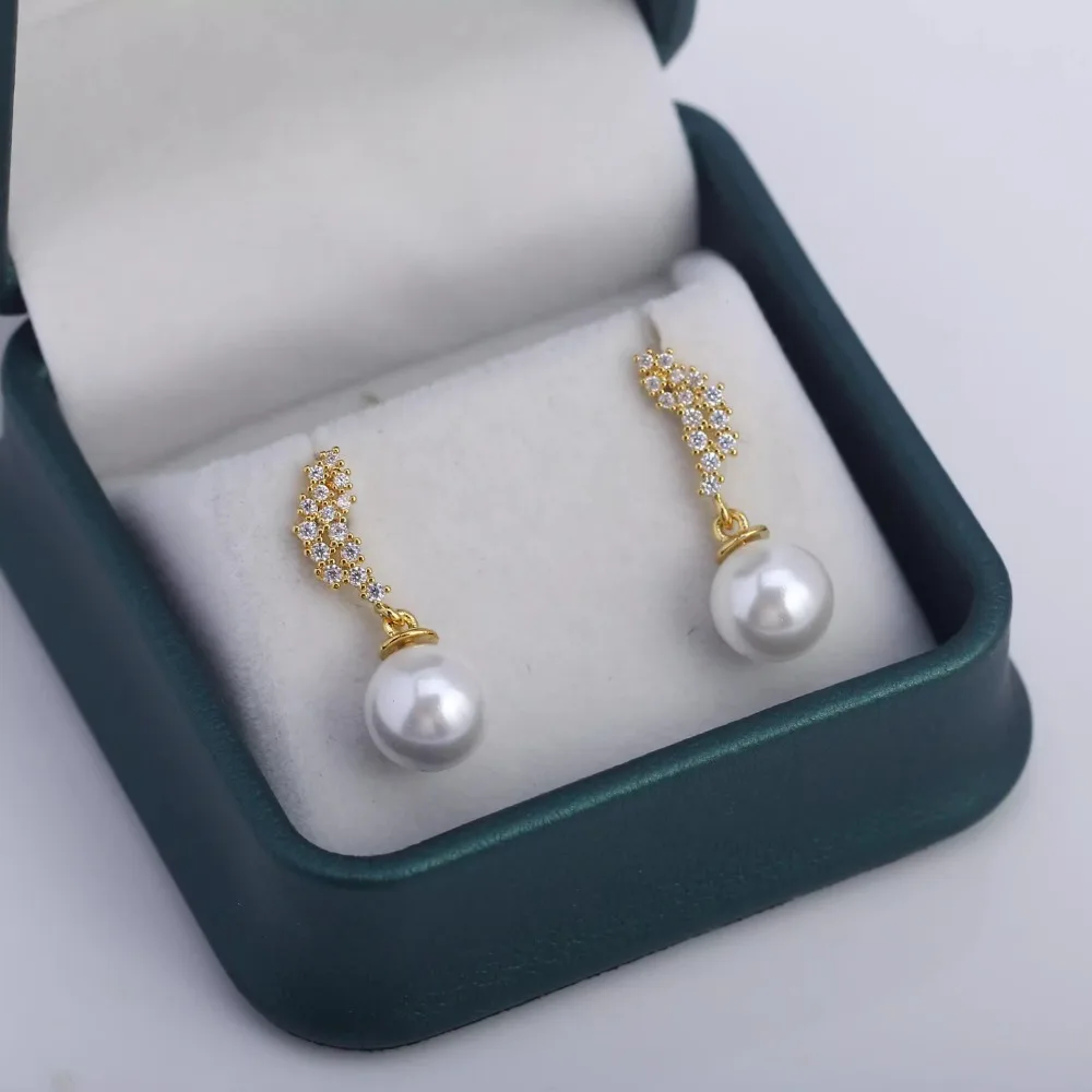 

10 шт., игла из стерлингового серебра 925 пробы, 18-каратное золото, латунные серьги с покрытием, ювелирные изделия своими руками, серьги с жемчугом, аксессуары