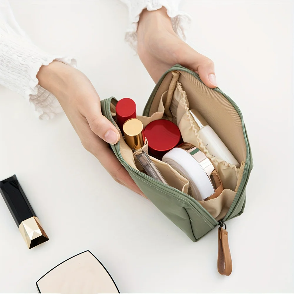 1 Stück multifunktionale Aufbewahrungstasche für Damen, modische Make-up-Tasche, tragbare Reise-Kulturtasche, geeignet für Geschäftsreisen und Reisen – Detail 1