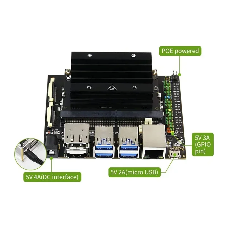 

2025/Jetson Nano 4GB Developer Kit Jetson Nano B01 Board Version Demo Boards Deep Programming Learner AI Board DIY Platform