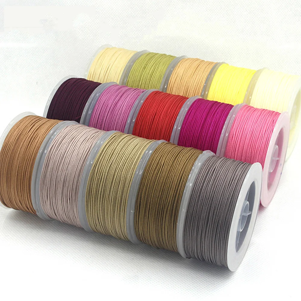 

1mm 1.3mm 1.8mm 2mm Nylon Cord Chinese Knot Macrame Rope Bracelet Braided String Tassels Beading Thread DIY Jewelry Accessories