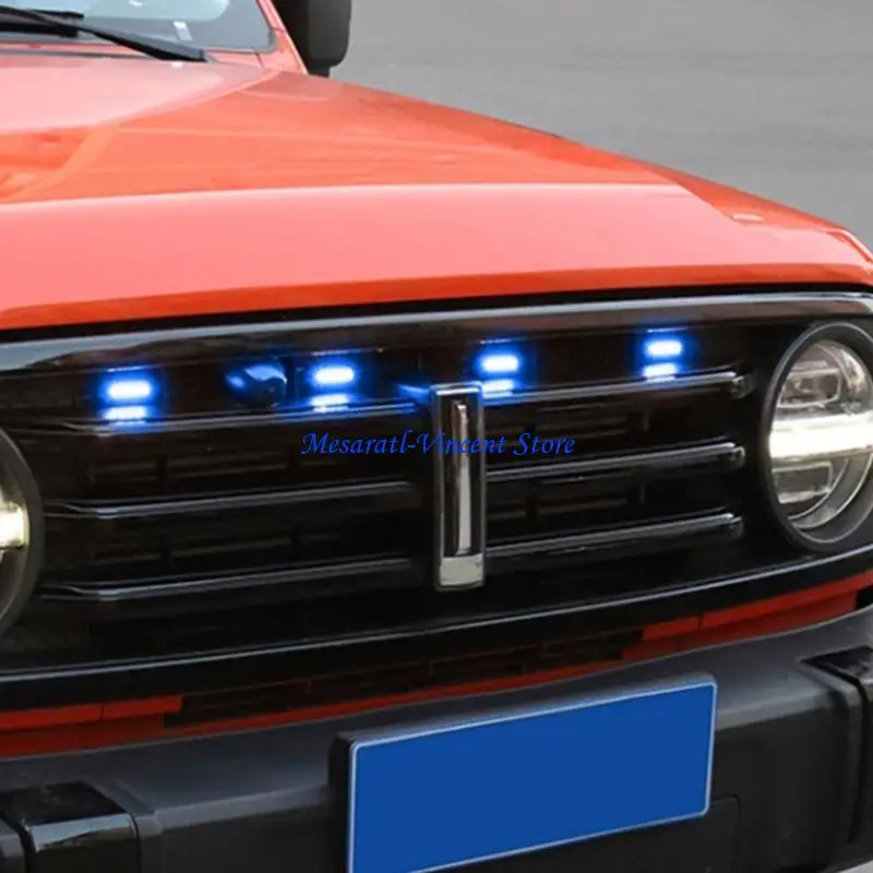 

A70F LED Emergencys StrobesTraffic Yellow Flashing Light Bar Front Bumper Grille Warning Caution Lightbar for Tank300 Trucks