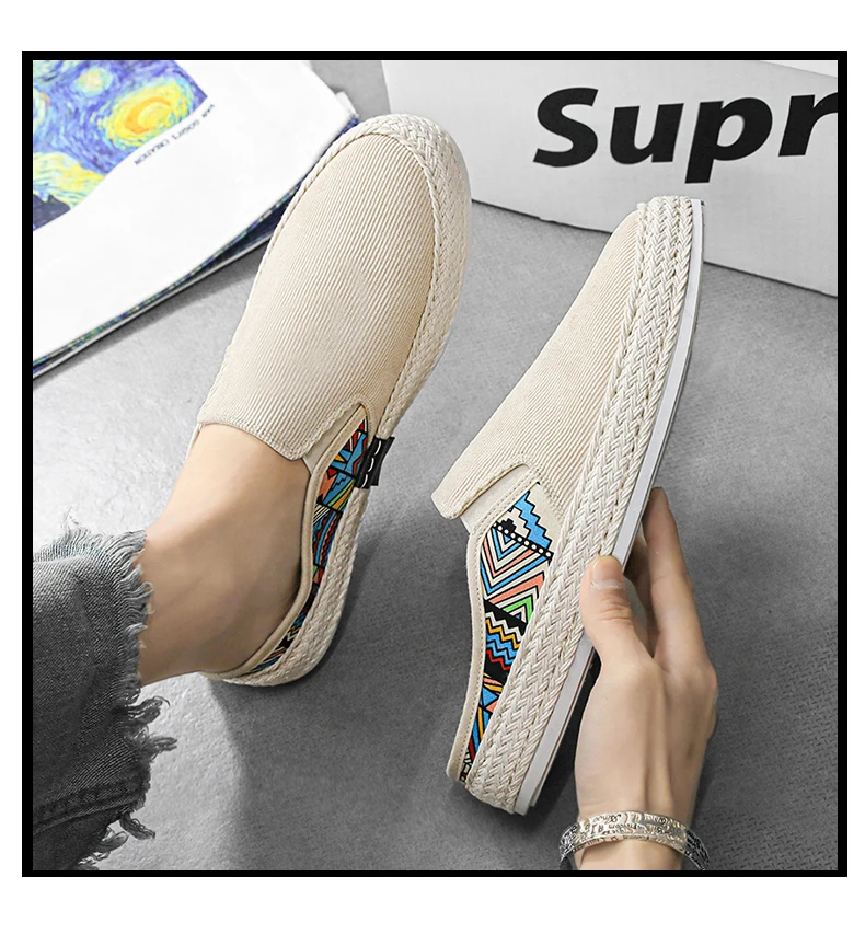 Outdoor-Sandalen für Herren, Halbschuhe, Sommer-Freizeitschuhe, Canvas, weicher Boden, leichter Wanderschuh, vulkanisierter Schuh – Detail 15